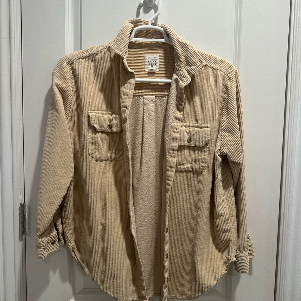 Billabong Beige Corduroy Shirt